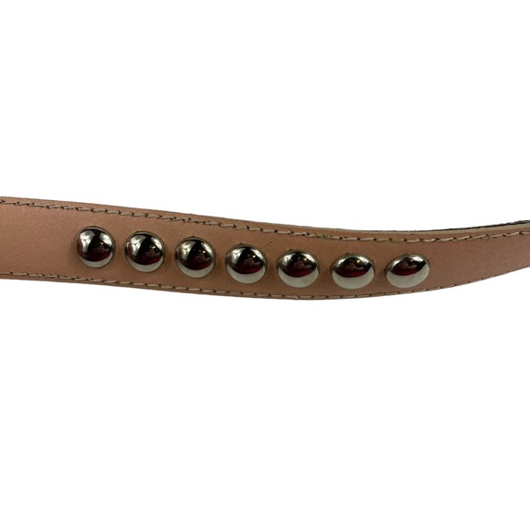 Vintage Western Studded USA Made Small-Medium Vegan Leather Rodeo Style Belt S-M - Picture 15 of 16